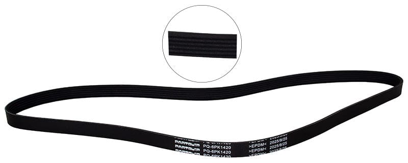 Micro V-Belt Toyota Auris (E15)1.4(07-12), Corolla (E12)1.4(02-08), 1.6(02-08), Runx (E12)1.4(02-08), 1.6(02-08) (PQ-6PK1420)