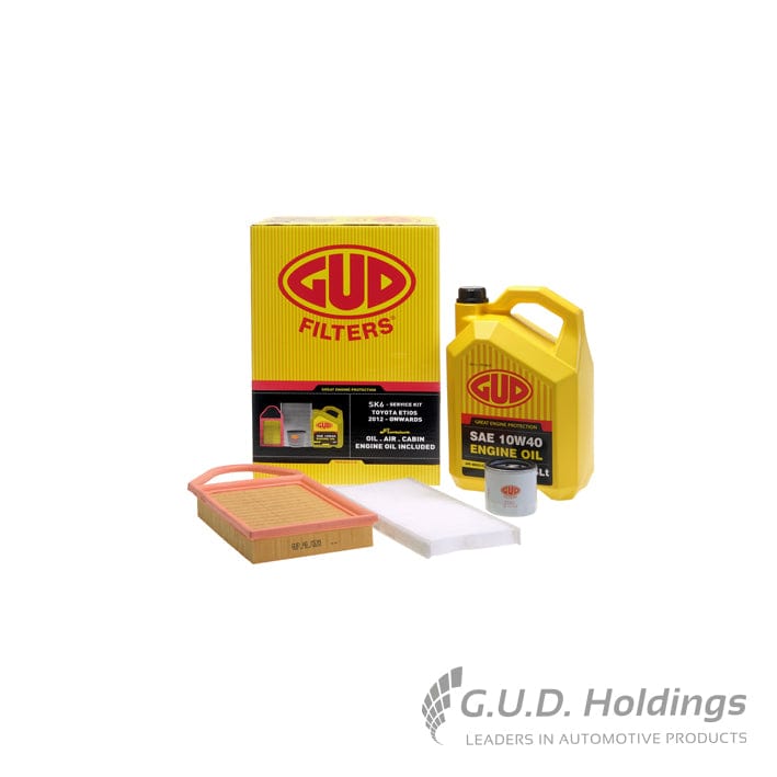 Service Kit Toyota Etios Filters + 5L 10w40 Oil