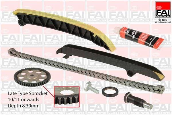 Timing Chain Kit AUDI A1 1.2 TFSi,VW NEW BEETLE 1.2 Tsi,VW JETTA 6 1.2 Tsi,POLO 1.2 (CBZA,CBZB,CBZC) (TCK208L)