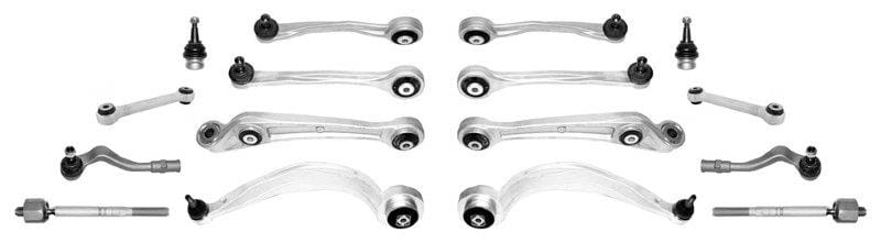 Audi A4 Front Suspension Kit (B8/B9) Rack Ends, Arms, Ball Joints - AudiKit1 Full Replacement Kit
