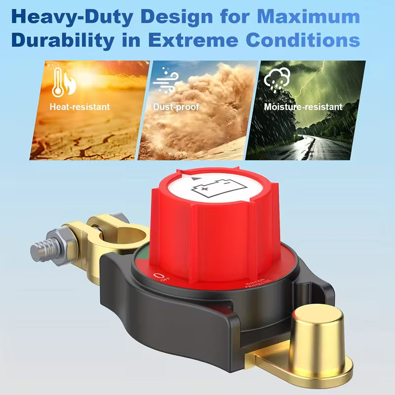 Top Battery Disconnect Switch Negative Terminal On/Off 1000A BDC1000