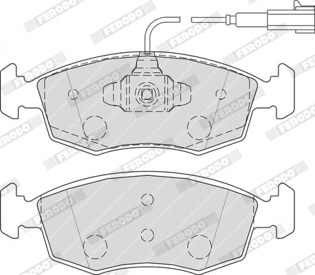 Front Brake Pads Fiat 500 0.9 TwinAir 2010-, Punto 1.2 1.4 2010-2016 ATE System (FDB4353)