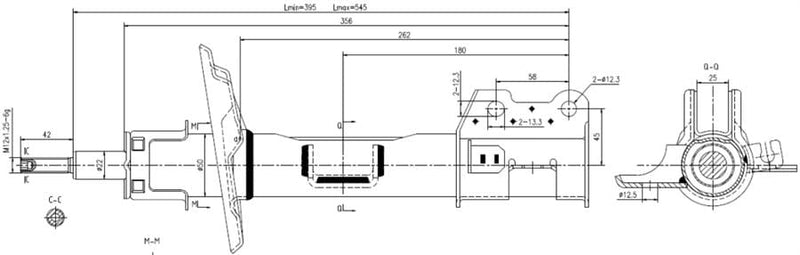 Front Left Shock Absorber - Fiat Tipo (356) 2017-2024 (55266963/199B100, 843A1) - 9265050