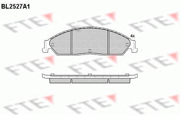 Front brake pads for Ford Territory 4.0 SX SY 2005 to 2011 – South Africa fitment SP96700