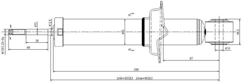 Rear shock absorber Honda FR V 1.8 R18A1 2.0 K20A9 RSA South Africa 2005 to 2009 9451119