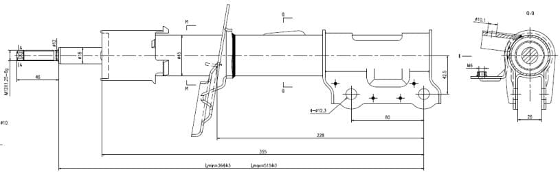 Hyundai Grand i10 / i10 Grand / Atos Front Shock Absorber Right 9251365