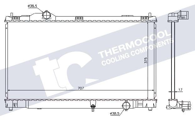 Lexus IS350 2GR-FSE aluminium radiator - choose XE20