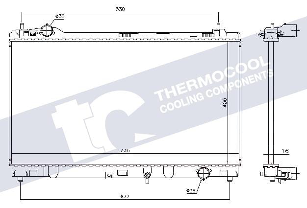 Lexus IS350 2GR-FSE aluminium radiator - choose XE30