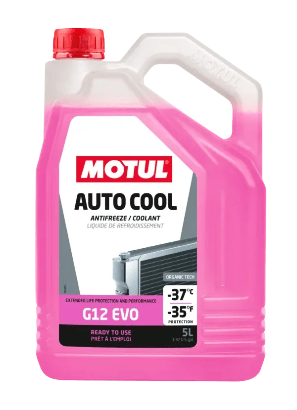 Motul Auto Cool G12 EVO -37°C 5L ready to use long life coolant 112648
