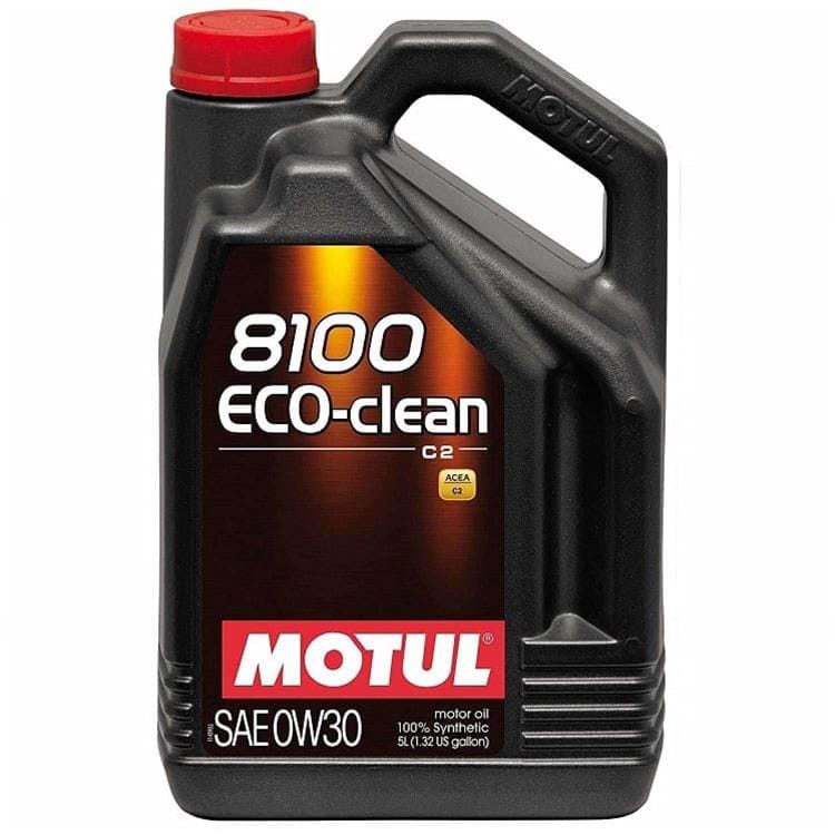 Motul 8100 Eco-Clean 0W-30 5L 100% synthetic fuel economy engine oil 102889
