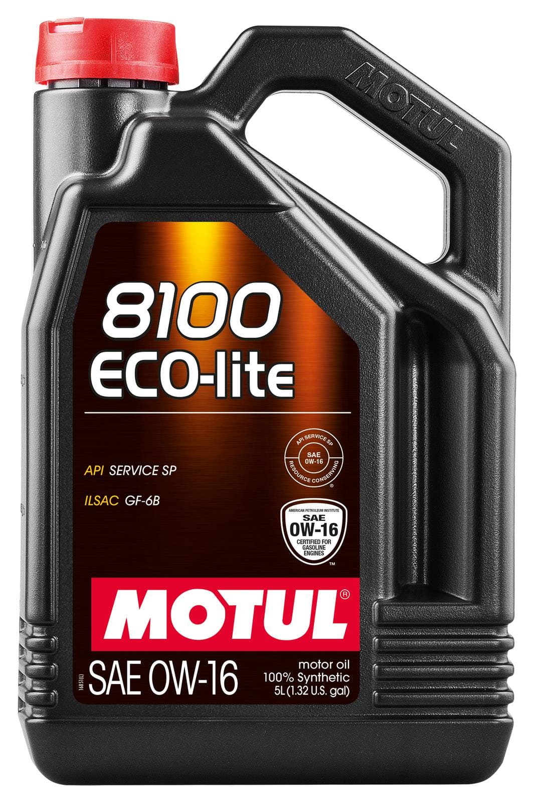 Motul 8100 Eco-Lite 0W-16 5L 100% synthetic fuel economy engine oil 110379
