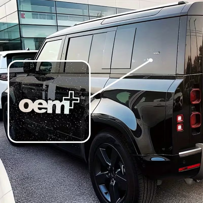 OEM+ Die-Cut Vinyl Sticker (Set of 4) Matte Black - GL7814064