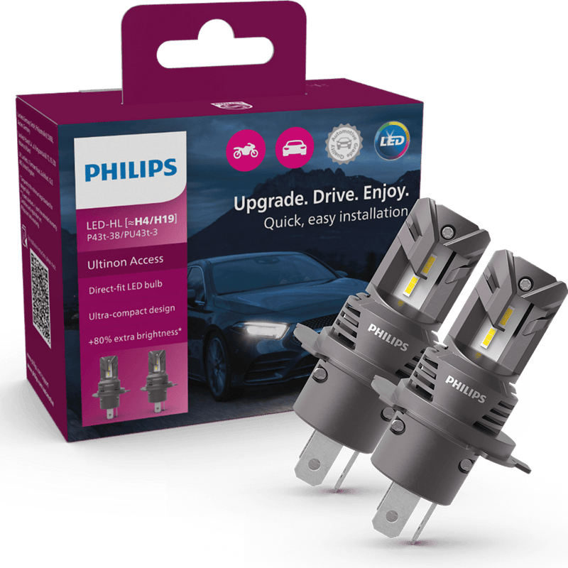 Philips Ultinon Access H4 LED headlight bulbs South Africa 11342U2500CX
