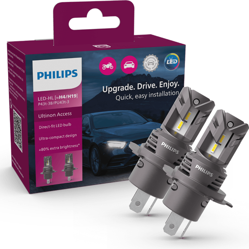 Philips Ultinon Access H4 LED headlight bulbs South Africa 11342U2500CX