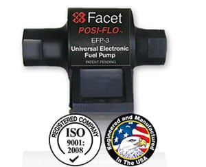I-Facet 60104 12V Fuel Pump (60245 Kit) – Posi-Flo | 23 GPH, 1.5–4 PSI | Nge-Check Valve