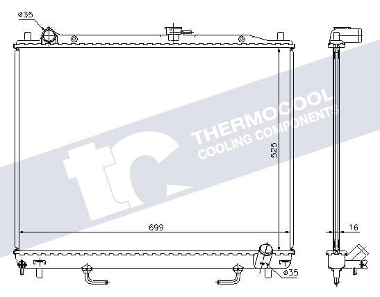 Radiator for Mitsubishi Pajero 3.2 4M41 South Africa fitment N68181A