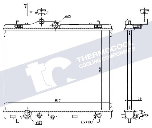 I-Radiator Suzuki Dzire 1.2 K12M (2018–2025) / Swift (2014–2018) / Swift Dzire (2013–2018) N64258