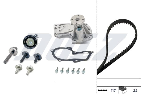 Water Pump And Timing Belt Kit For Ford Fiesta Figo Focus Volvo C30 South Africa KD070