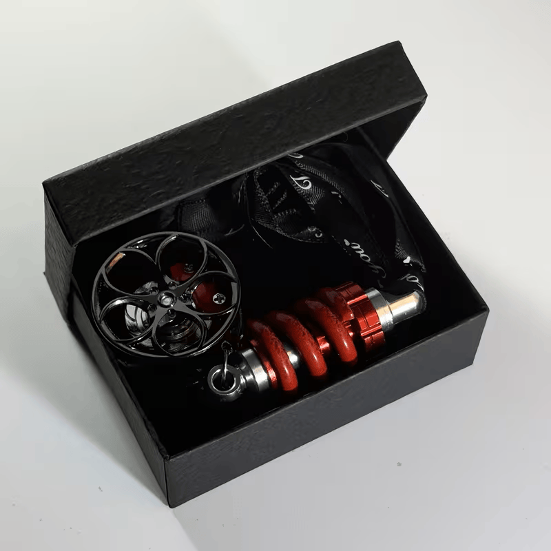 Close Up Wheel Hub And Rotatable Brake Caliper Pendant At Night XB9908155