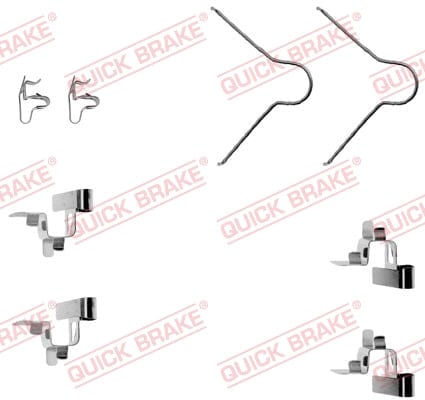 Toebehore-stel Remblokkies FDB308 Toyota Conquest, Corolla, Cressida (109-1030-1)