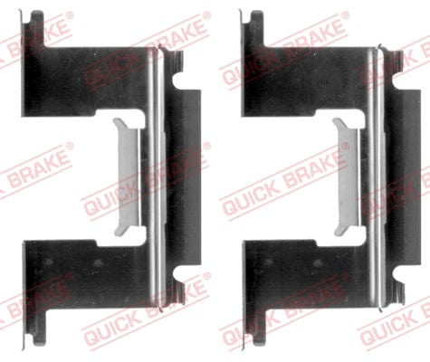 Toebehore-stel Remblokkies FDB486/ FDB710 Ford Courier, Ranger, Mazda B-reeks, Nissan Hardbody (109-1064-1)