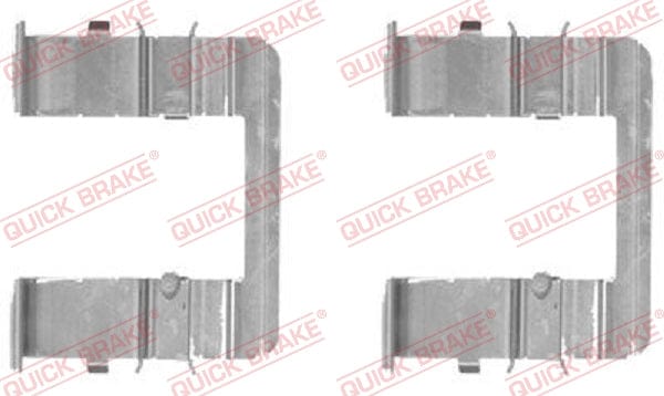 Toebehore-stel Remblokkies FDB1595 1990 Hyundai H1 H100, Kia Sedona (109-1744-1)