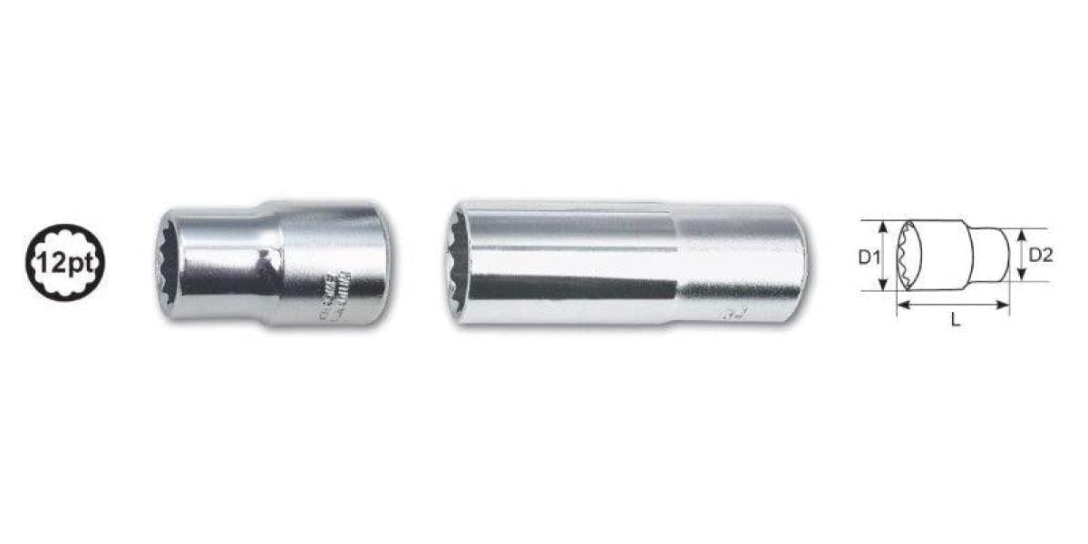 1/2 Dr. X 16Mm 12Pt Deep Socket AMPRO T335566 - Modern Auto Parts