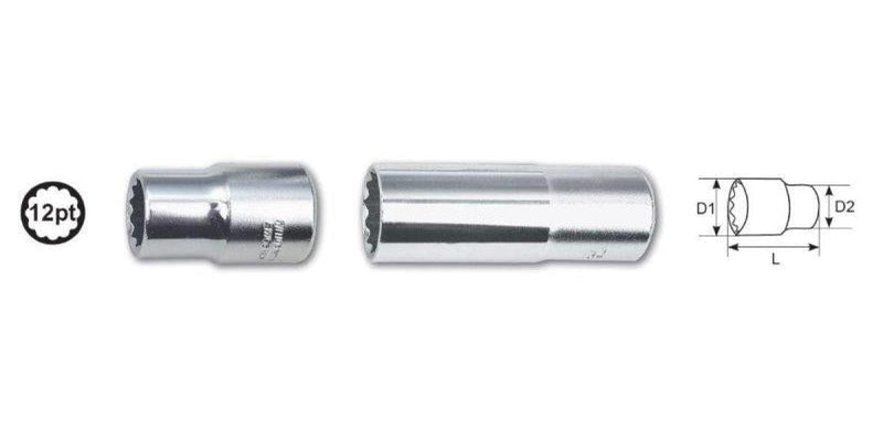 1/2 Dr. X 16Mm 12Pt Deep Socket AMPRO T335566 - Modern Auto Parts