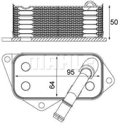 Oil Cooler Bmw N53/N53 125I/330I/N20 (376714804) Behr-Mahle