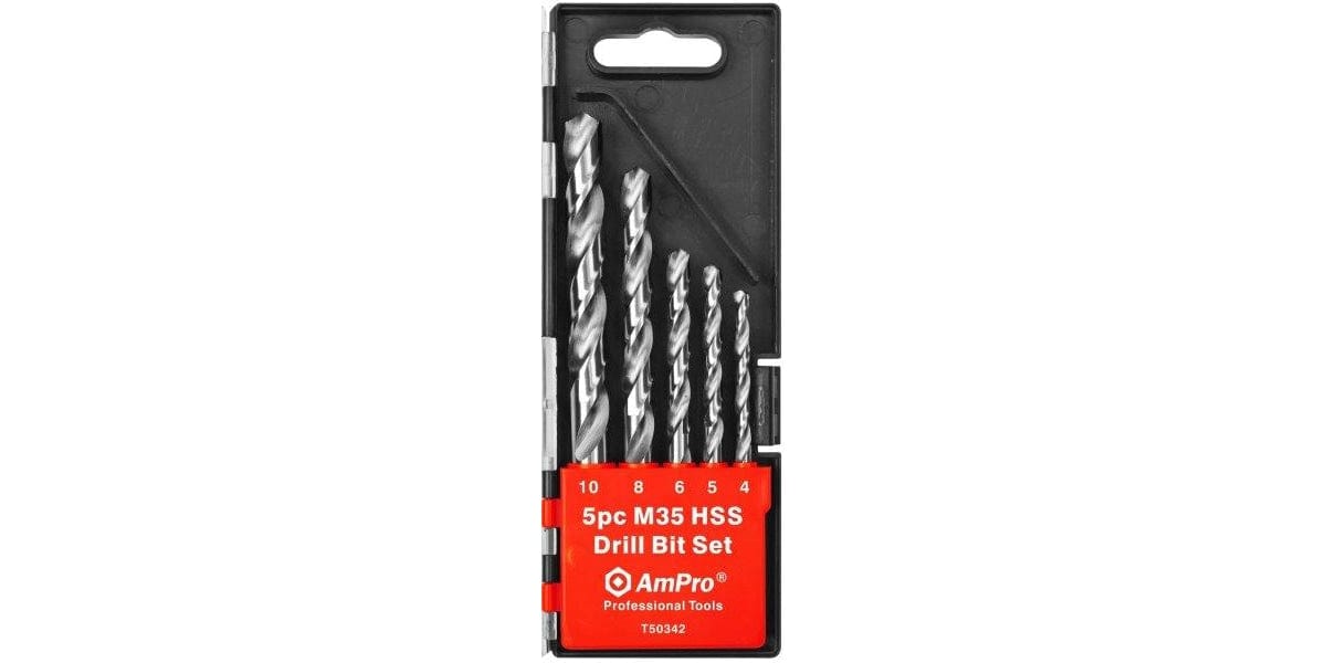 5Pc Hss Drill Bit Set AMPRO T50342 tools at Modern Auto Parts!