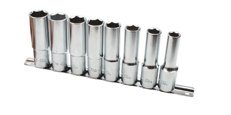8Pc 1/2 Dr 6Pt Deep Socket Set (10-19Mm) AMPRO T45408 tools at Modern Auto Parts!