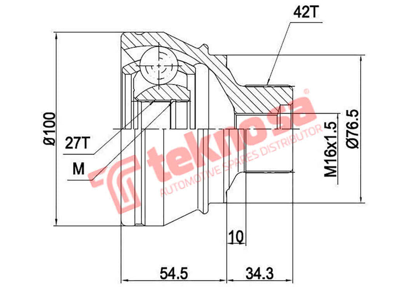 Ad3002 Outer Cv Joint Audi A4 B8 2007-2015 A5 2007-2020 A6 C7 201