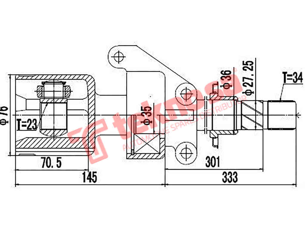Inner Cv Joint Mini Cooper 1.6S W11 2001-2006 Au6611
