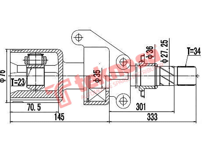 Inner Cv Joint Mini Cooper 1.6S W11 2001-2006 Au6611
