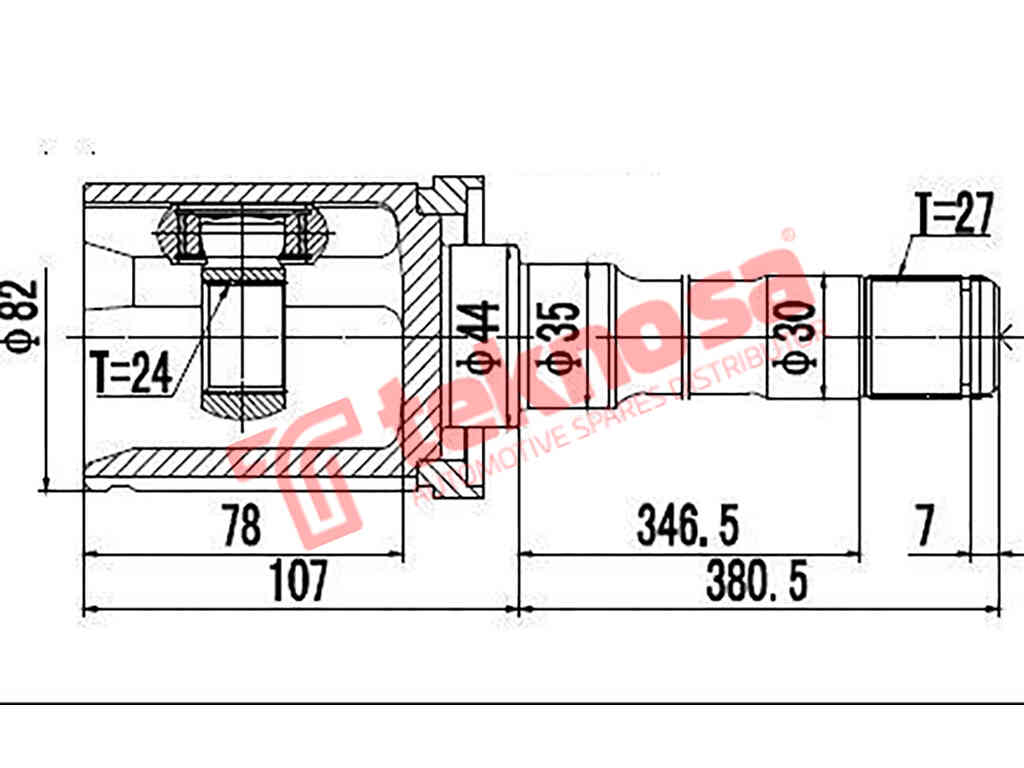Inner Cv Joint Bmw X3 E83 2.0Td 3.0I 2.5I Si 2003-2010 Bm4004
