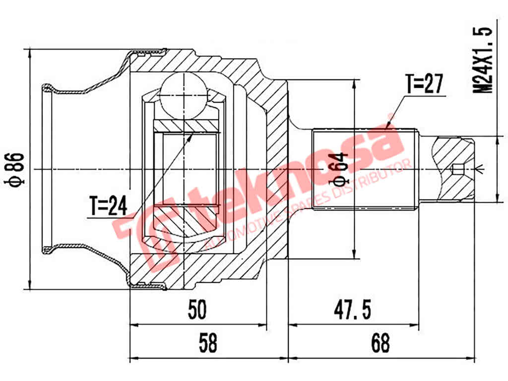 Outer Cv Joint Bmw E36 1990-2000 318I 316I 320I 318D Bm7003
