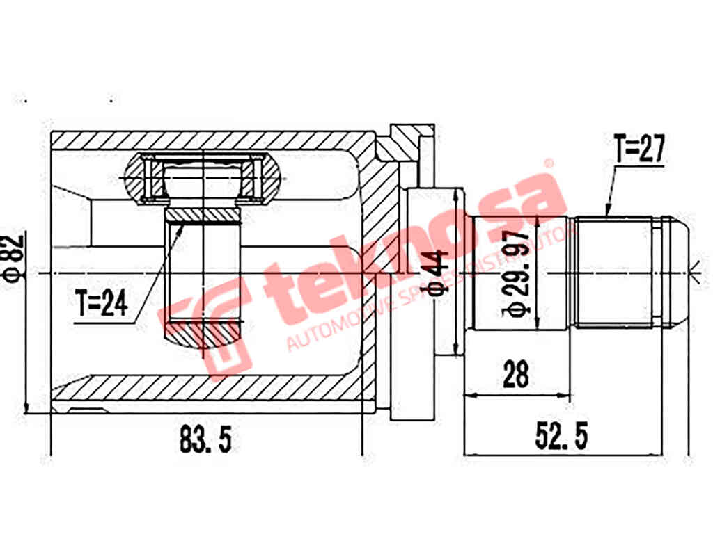 Inner Cv Joint Bmw X3 E83 2.0Td 3.0I 2.5I 3,0Si 2003-2011 Bm8010