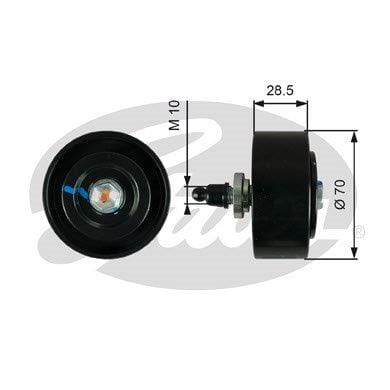 Waaierband-spanrol Toyota Fortuner Hilux 2.5D, 3.0D 1Kd, 2Kd (Bt-Toy36)