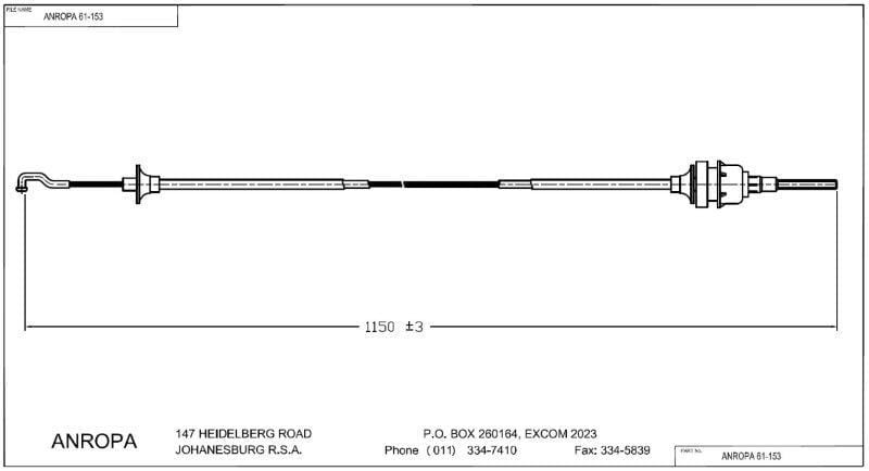 Clutch Cable Daewoo Cielo Anropa