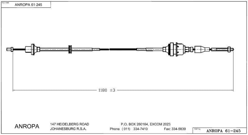 Clutch Cable Opel Corsa Anropa