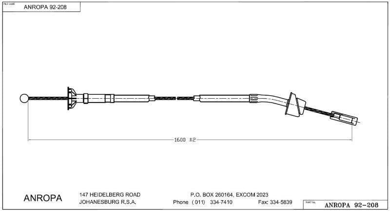 Clutch Cable Vw Caddy Anropa