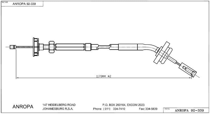 Clutch Cable Vw City Golf Anropa