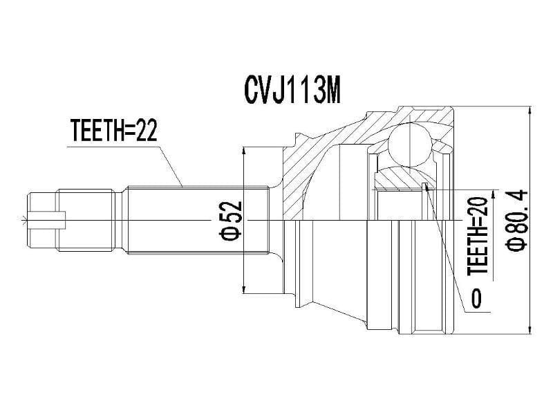 Cv Joint -Fiat - Cvj113M - Modern Auto Parts