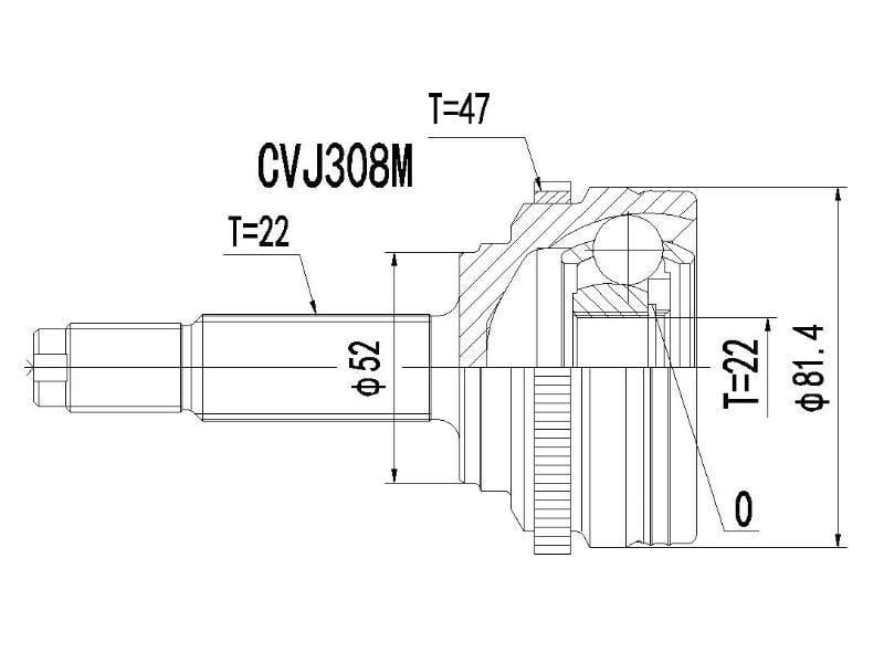 Cv Joint -Chev - Cvj308M - Modern Auto Parts