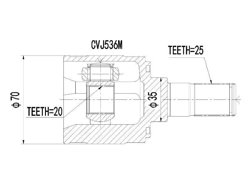 Inner Cv Joint - Cvj536M - Modern Auto Parts