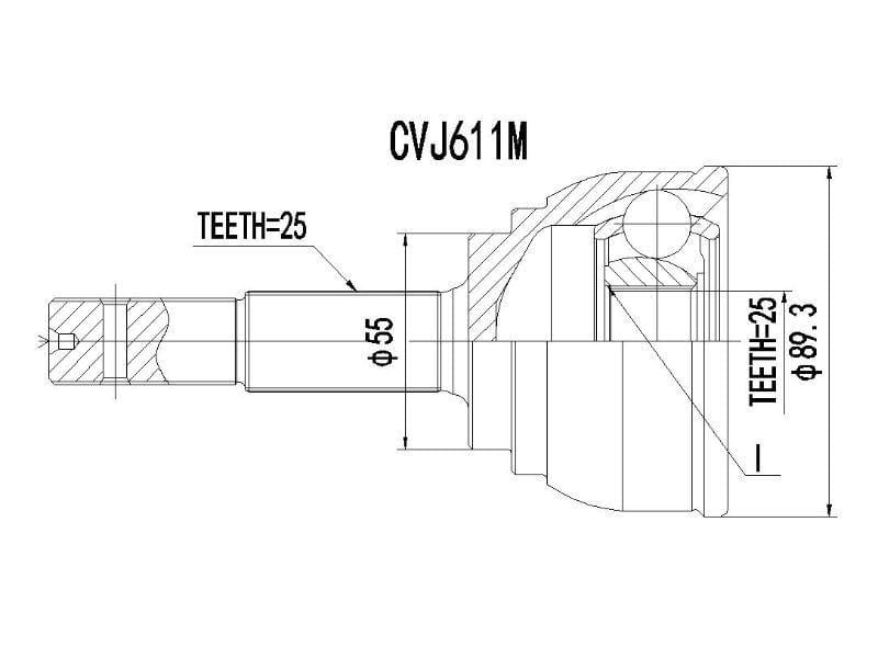 Cv Joint Sentra 2.0 - Cvj611M - Modern Auto Parts