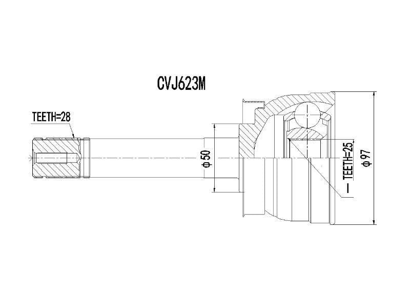 Outer Cv Joint - Cvj623M - Modern Auto Parts