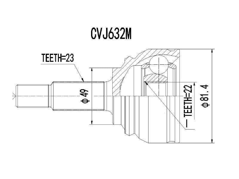 Outer Cv Joint - Cvj632M - Modern Auto Parts
