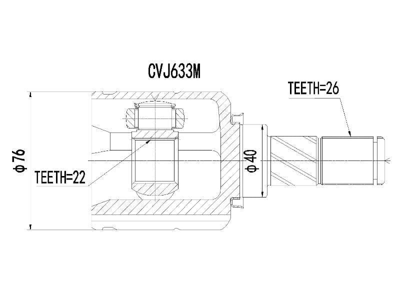 Inner Cv Joint - Cvj633M - Modern Auto Parts