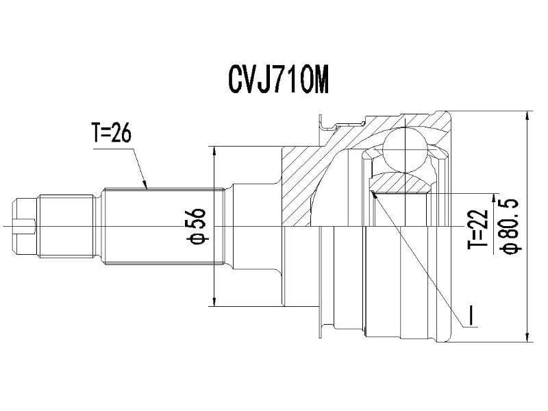 Cv Joint -Mazda - Cvj710M - Modern Auto Parts